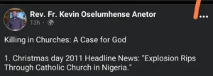 Why Killers Succeed In Attacking The Church Despite God Being in Existence  - Rev. Fr. Kevin Clarifies.  