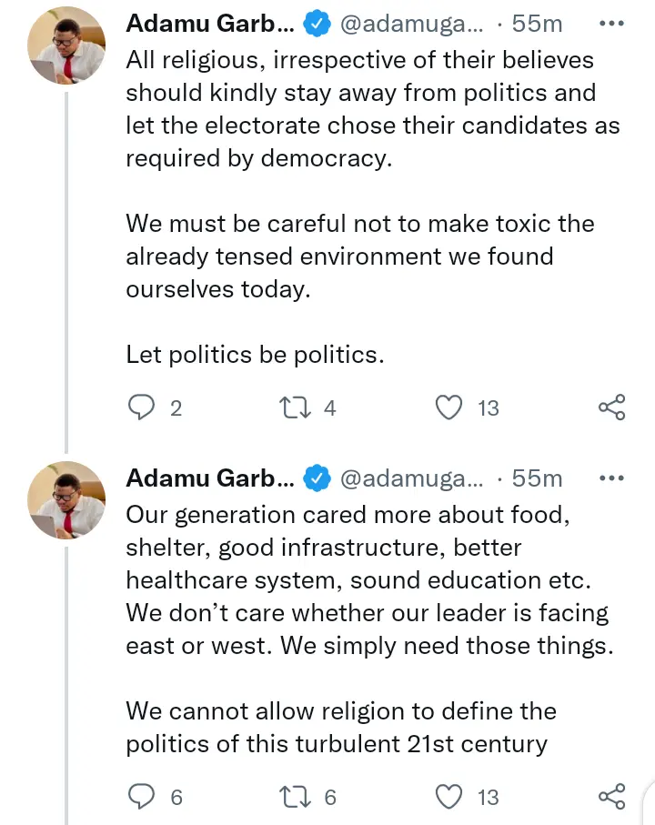 Stay Away From Politics and Let Electorate Choose Their Candidate - Adamu Garba Warns INEC