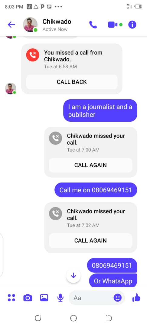 Fact check: Mba Mba’s Wife alleged Murder Bell News Releases Evidence that Chikwado and Mba Mba are lying Following the accounts given by Obi Afam Iloka and the father of the late Chidi Iloka (Nee Ezenwonye), both claimed that the family members of… https://bellnewsonline.com/fact-check-mba-mbas-wife-alleged-murder-bell-news-releases-evidence-that-chikwado-and-mba-mba-are-lying/