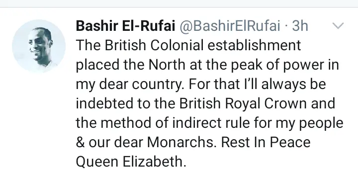 I Will Be Indebted To The British Colony For Placing The North In Power - Bashir El-Rufai 