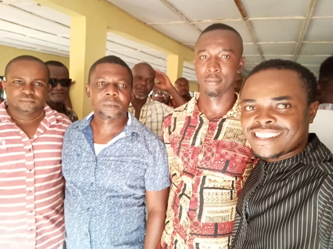 Electoral committee in a group picture with Sir, Augustine Onyekachukwu Ike-Ikedoji Mmiri Maru Ugo (The YPP Candidate Anambra State House of Assembly, Nnewi North Constituency)