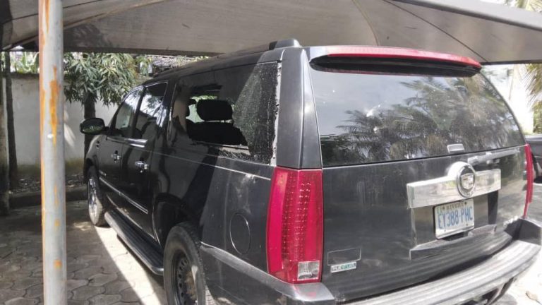 BREAKING: Gunmen Attack PDP Campaign Chairman’s Maebe Residence. [PHOTOS]
