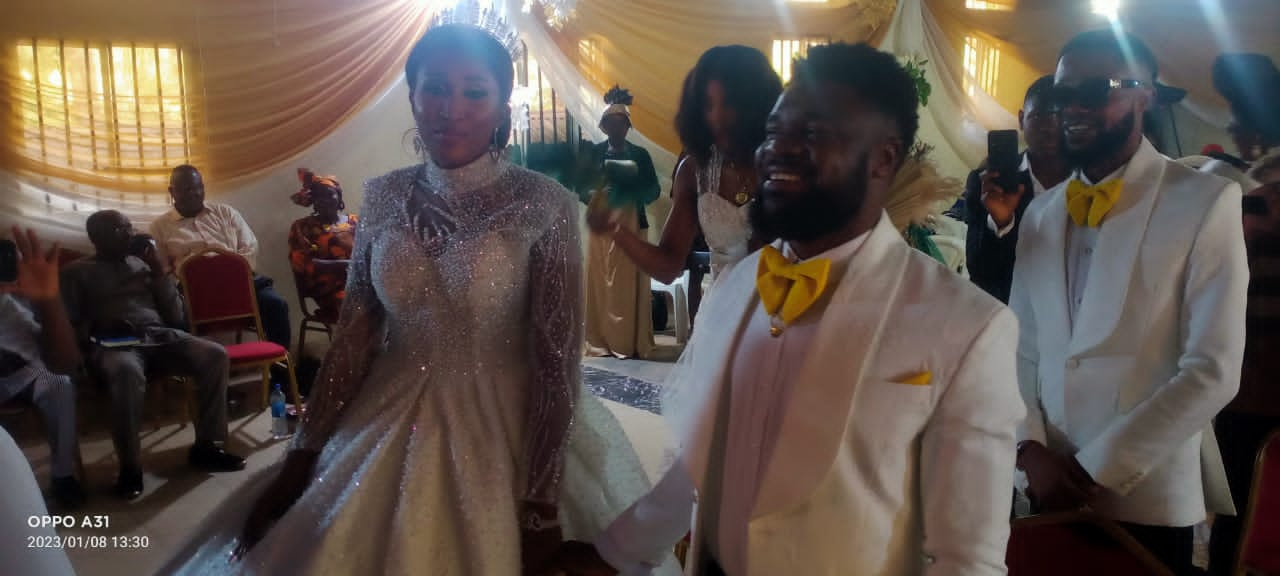 DAY ARCHBISHOP OKAFOAGU'S LAST SON WEDDED IN GRAND STYLE - [Pics]