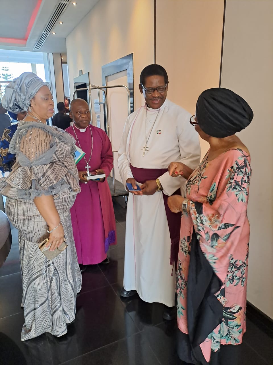 The Primate and Metropolitan of the Church of Nigeria, Anglican Communion together with the Bishop of Owerri Diocese and their lovely wives came visiting at Protea Hotel, Owerri.