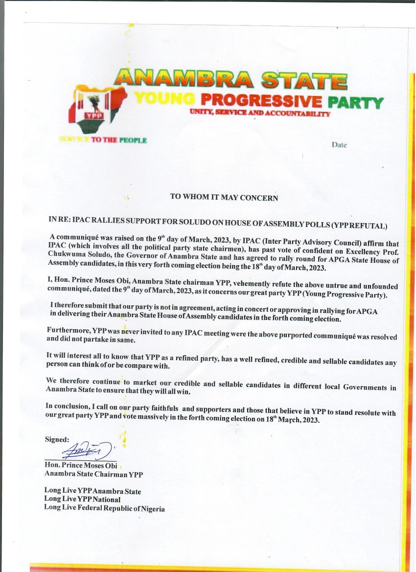 Breaking: Nnewi North House of Assembly Candidate cannot read nor write; Says APGA Youth Leader (Photo)