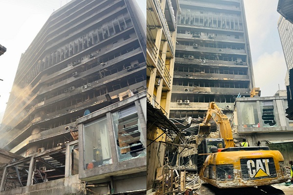 Mandilas Group Disclaims Ownership of Fire-Damaged Lagos Building