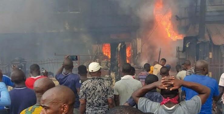 Fire Ravages Commercial Structure in Benin City, Consuming Goods Worth N50 Million