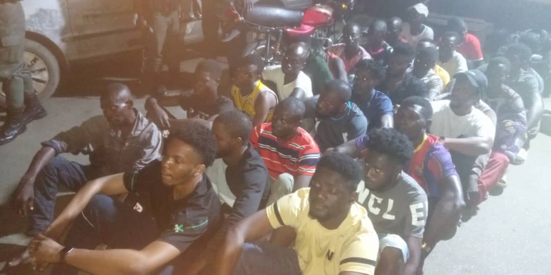 Police Crackdown: 26 Suspects Arrested, Victims Rescued in Raid on Criminal Hideouts in Lagos
