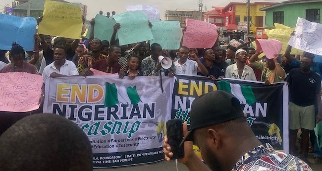 Protesters Brave Police Warning, Take to Lagos Streets Over Economic Hardship