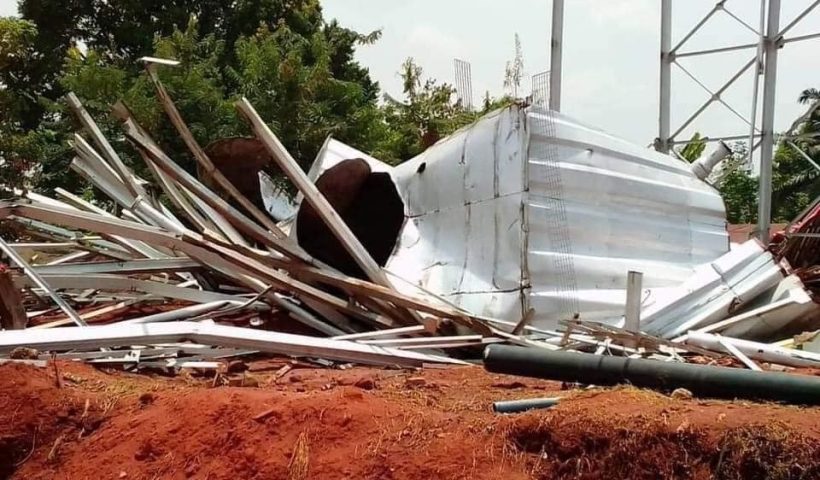 Overnight Collapse of Overhead Tanks in Anambra Damages Four-Story Building