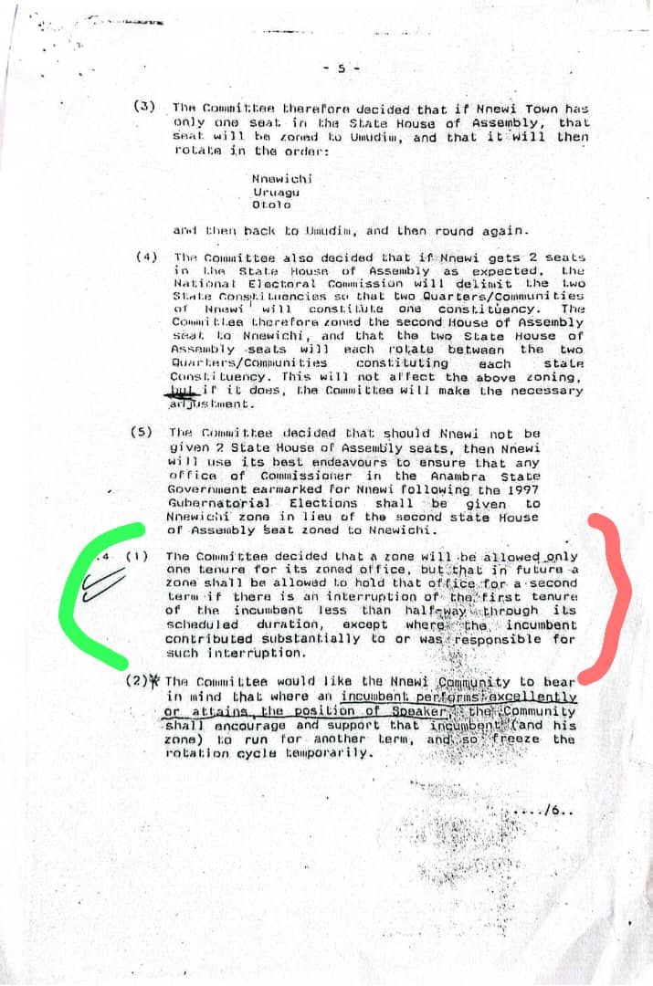Find attached the Nnewi rotation document that shows clearly that a tenure could be even six months